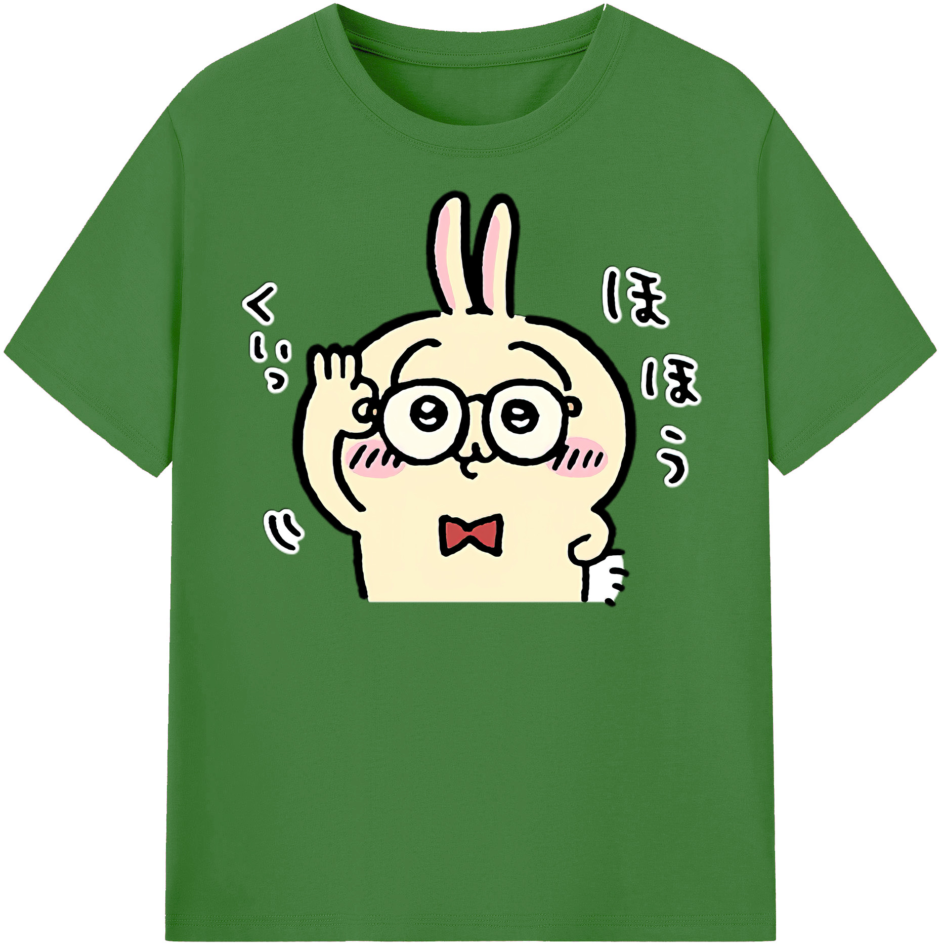 （画像用） ちいかわ うさぎ Chii-kawa usagi レディースカジュアルプリントTシャツ（綿100％）